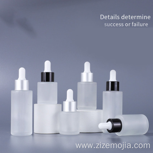 Skincare essential oil dropper frosted glass bottles